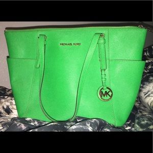 Michael Kors Large Spring/Summer green tote.